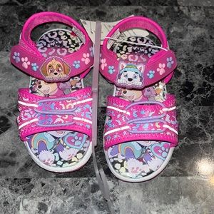 Pink Toddler Light up Paw Patrol Sandals new with tag